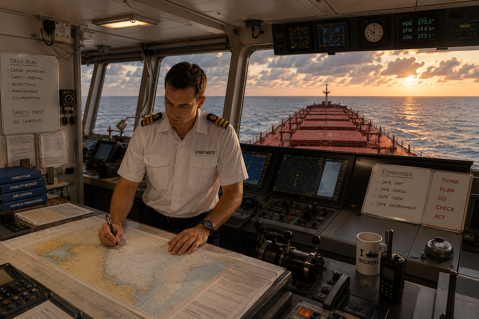 Chief Mate Bulker Jobs: Responsibilities and Earnings