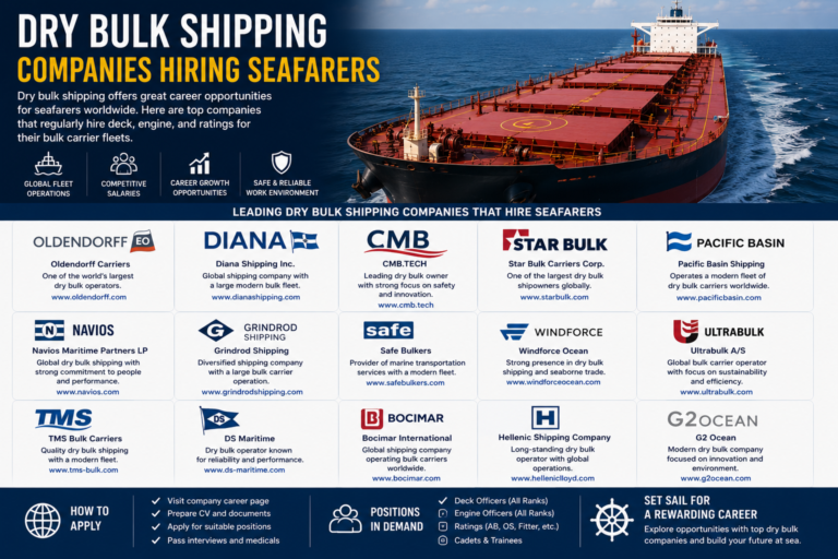 Dry Bulk Shipping Companies Hiring Seafarers